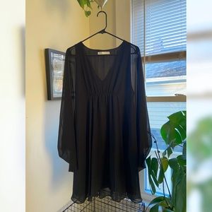 Sheer Black Dress with liner